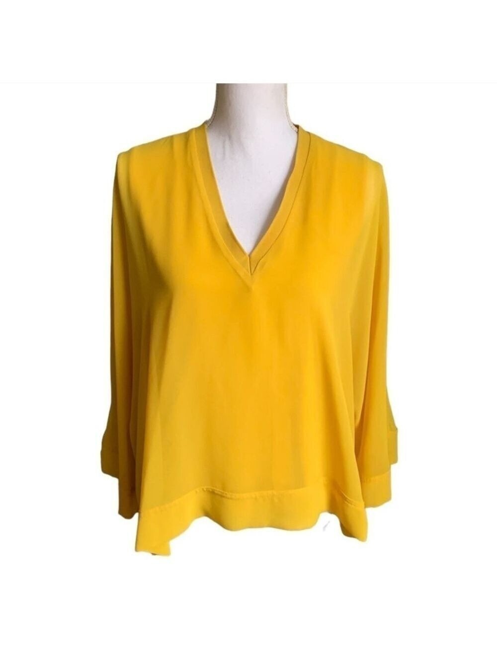 Elegant Yellow Women's Top - Picture 4 of 9